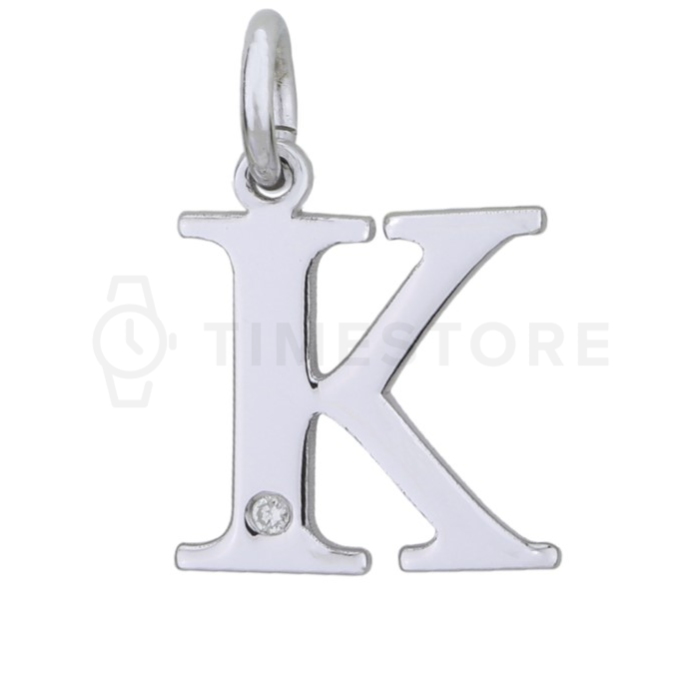 Colgante de plata con diamante