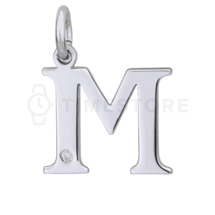 Pandantiv din argint cu diamant