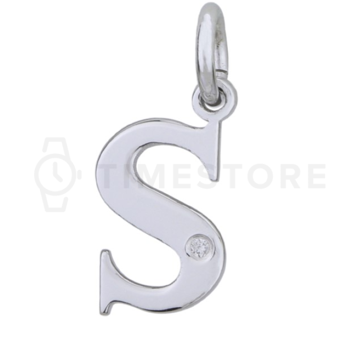 Stříbrný přívěsek s diamantem