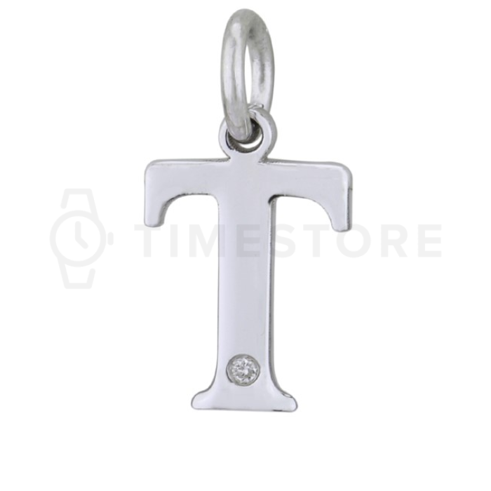 Pandantiv din argint cu diamant