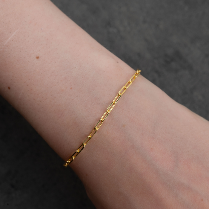 Catena d'argento color oro