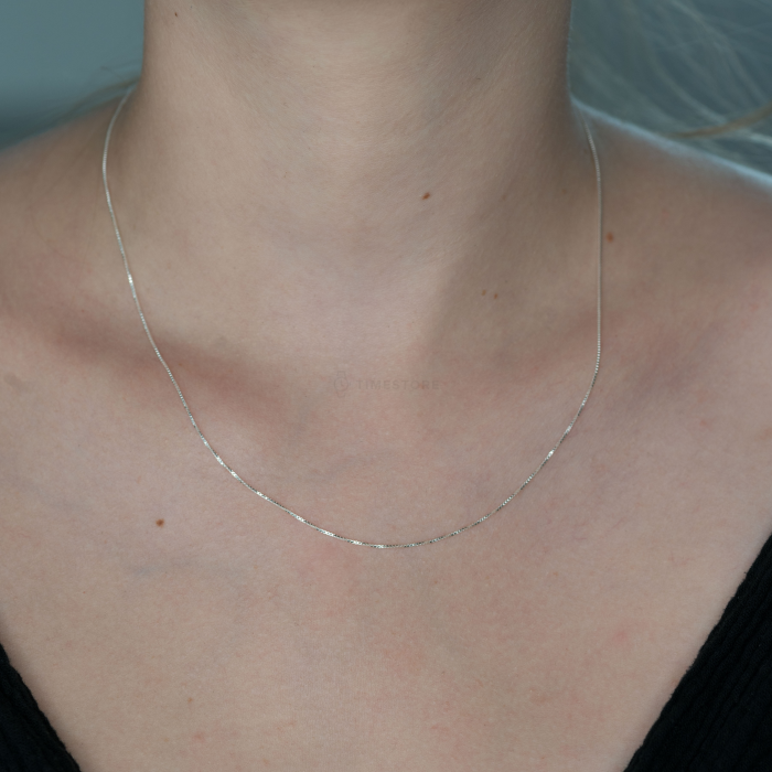 Catena d'argento, design delicato