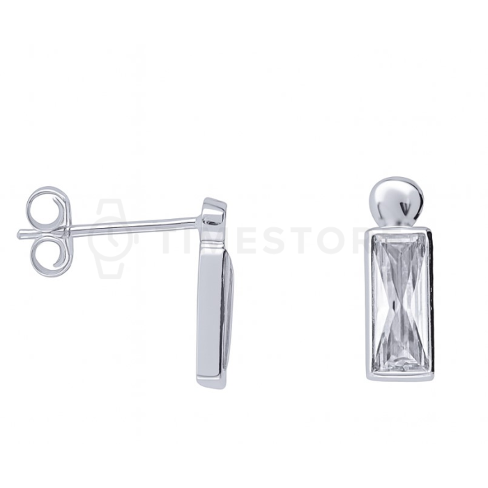 Stříbrné peckové náušnice