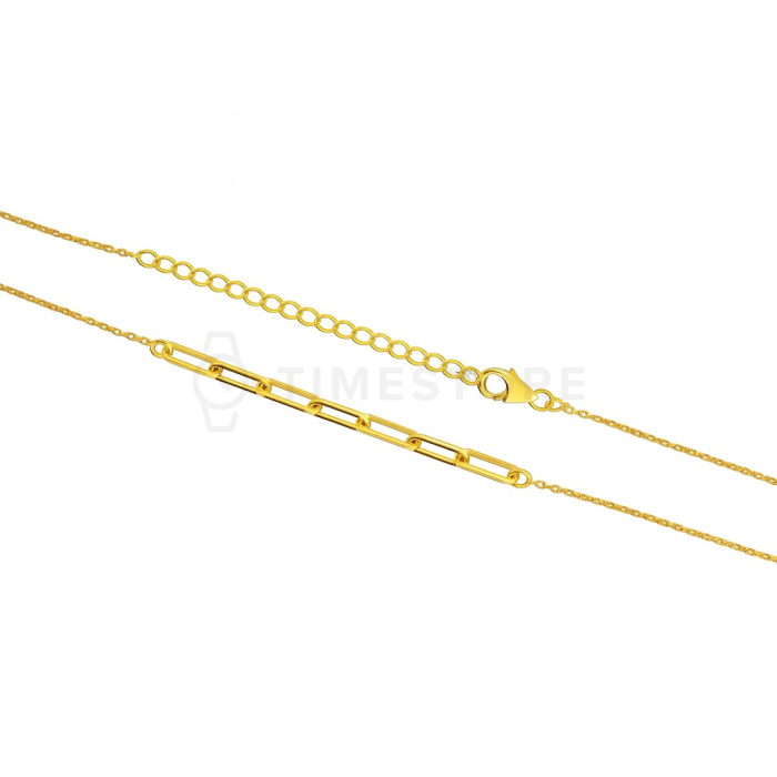 Colier din argint de culoare aurie