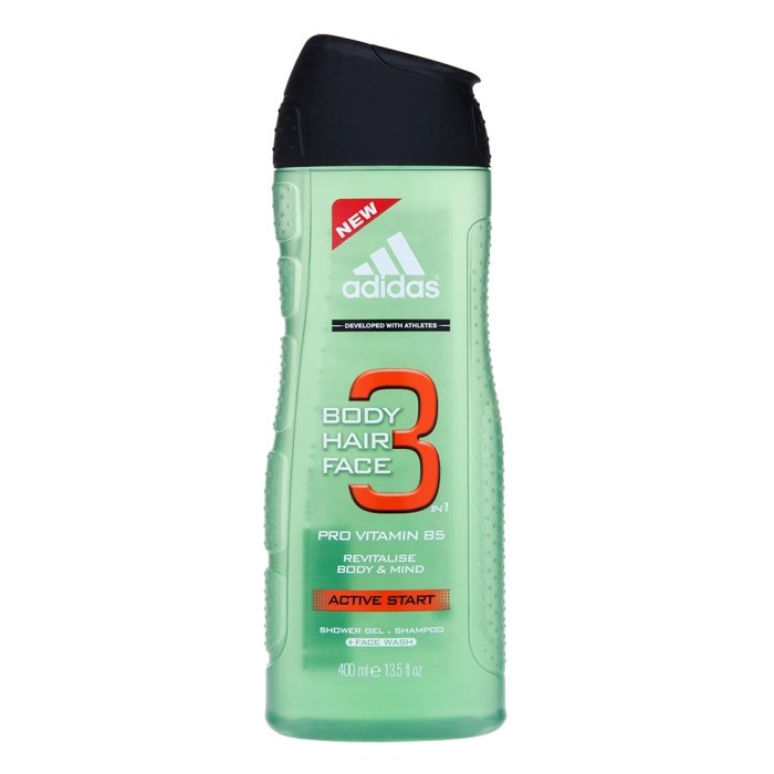 Adidas 3 Active Start Gel de ducha para hombre 400 ml