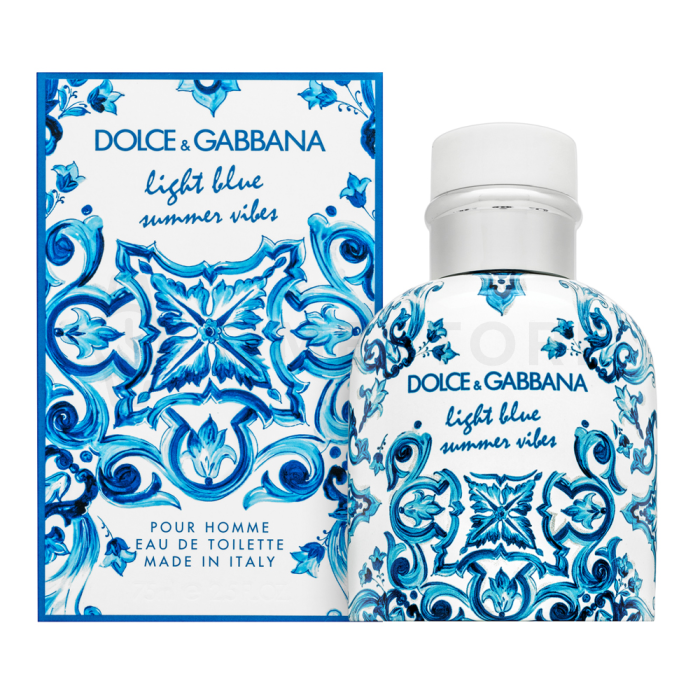 Dolce & Gabbana Light Blue Summer Vibes Pour Homme Eau de Toilette férfiaknak 75 ml