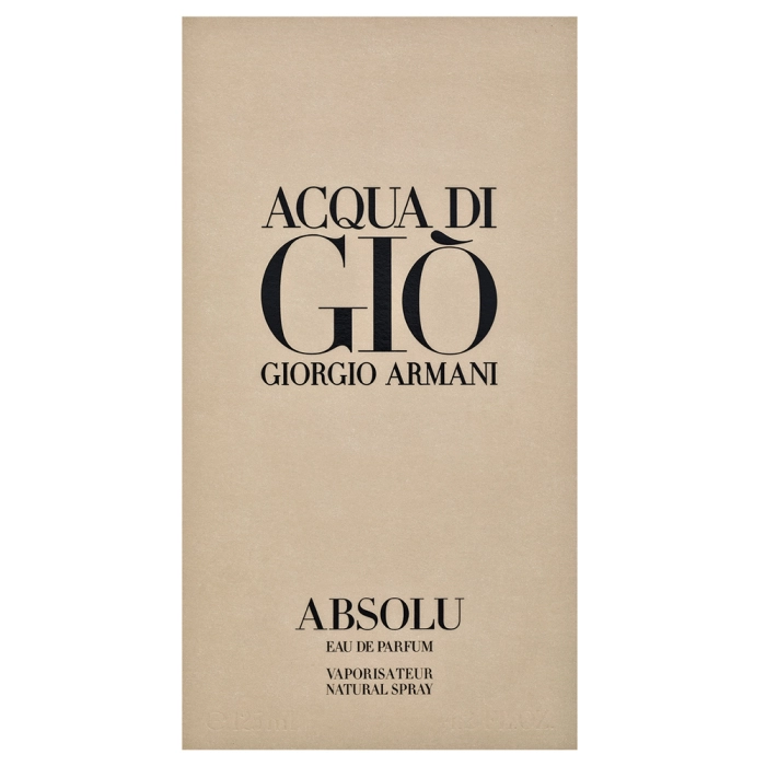 Armani (Giorgio Armani) Acqua di Gio Absolu parfémovaná voda pro muže 125 ml