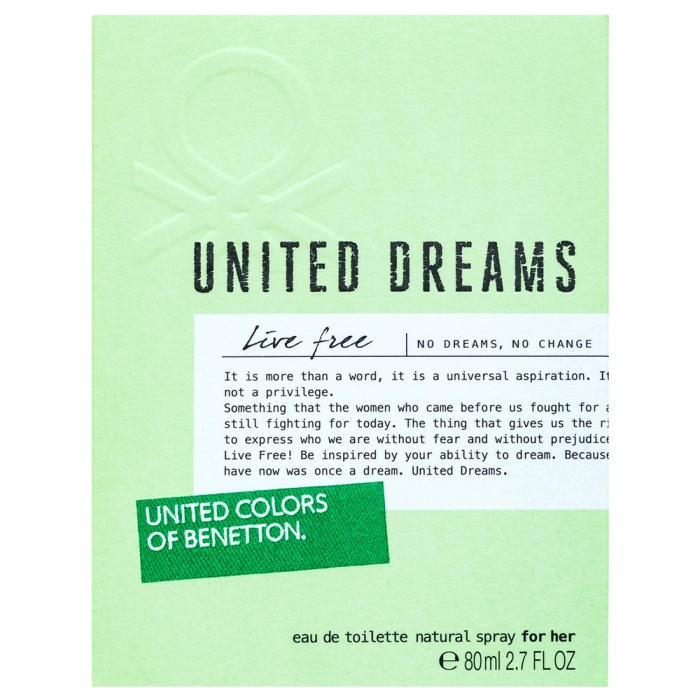 Benetton United Dreams Live Free тоалетна вода за жени 80 ml